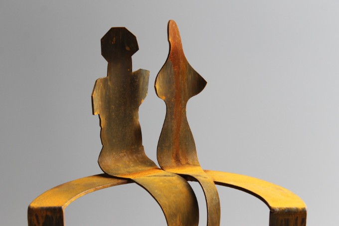 samen halfronde bank